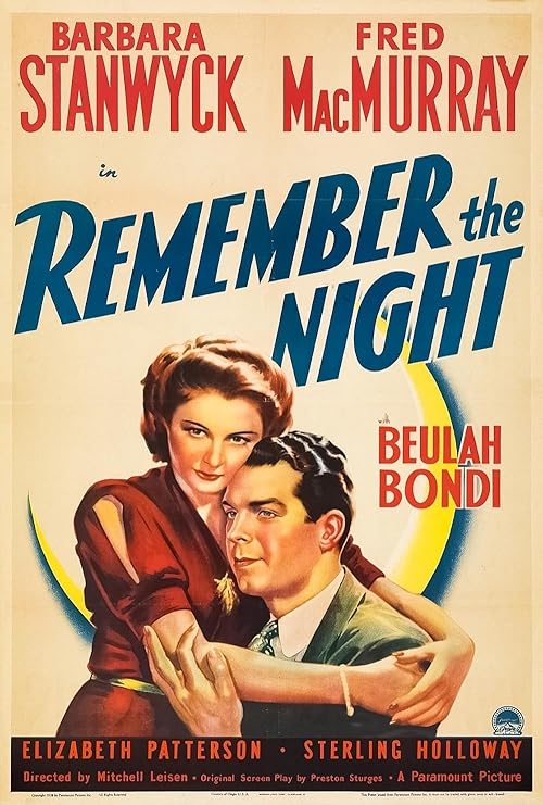 دانلود فیلم Remember the Night 1939